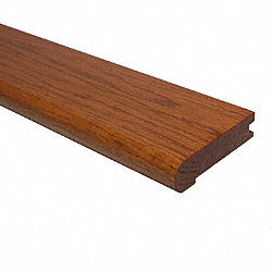 Prefinished Classic Gunstock Oak Hardwood 3/4 in thick x 3.25 in wide x 78 in Length Stair Nose